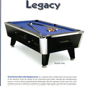 Legacy 8′ Pool Table